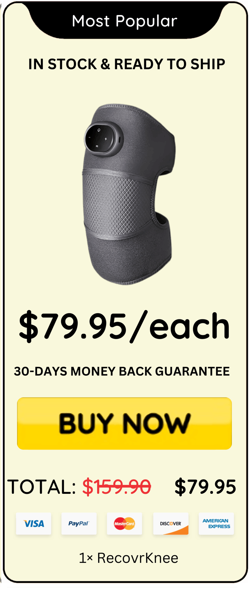 RecovrKnee Price